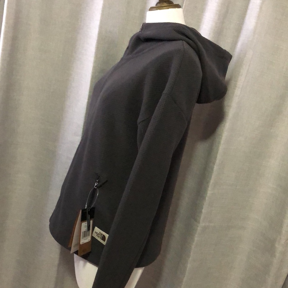 NWT🎉The NorthFace Sibley Hoodie/Jacket-Charcoal-Sz S-Full Zip Front-Zip Pockets - Picture 6 of 16